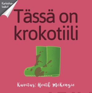 Tässä on krokotiili