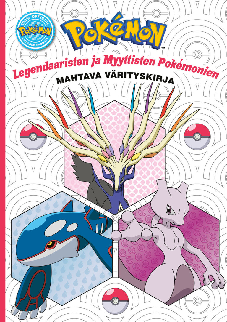 Pokemon Legendaaristen ja Myyttisten Pokémonien mahtava värityskirja 