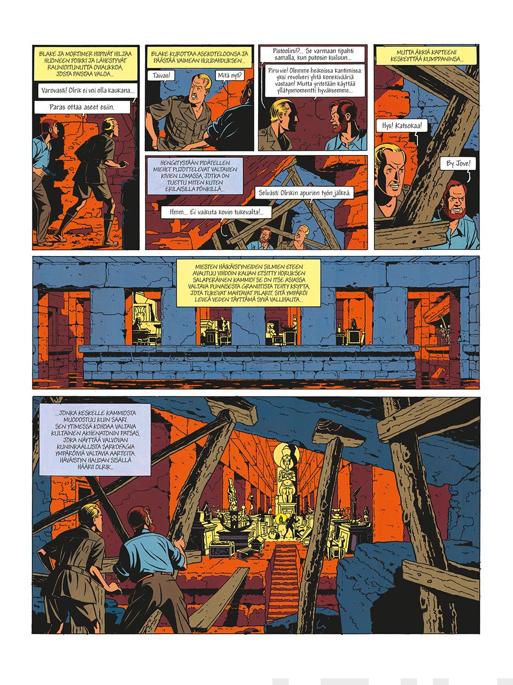 Blake Ja Mortimer Seikkailevat Suuren Pyramidin Arvoitus Osa 2 Story 