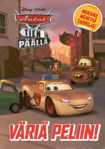 Disney Autot tien päällä Väriä peliin! -värityskirja