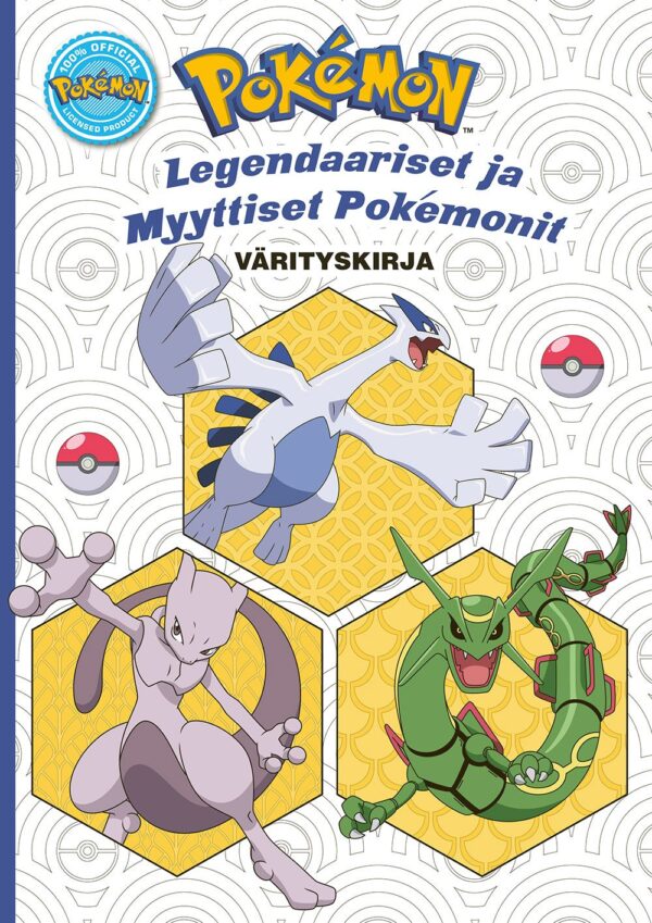 Pokémon värityskirja: Legendaariset ja myyttiset Pokémonit