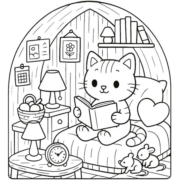 Cozy Coloring: Leppoisia hetkiä värityskirja - Image 2