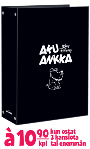 Aku Ankan LEVEÄ lehtikansio (musta)