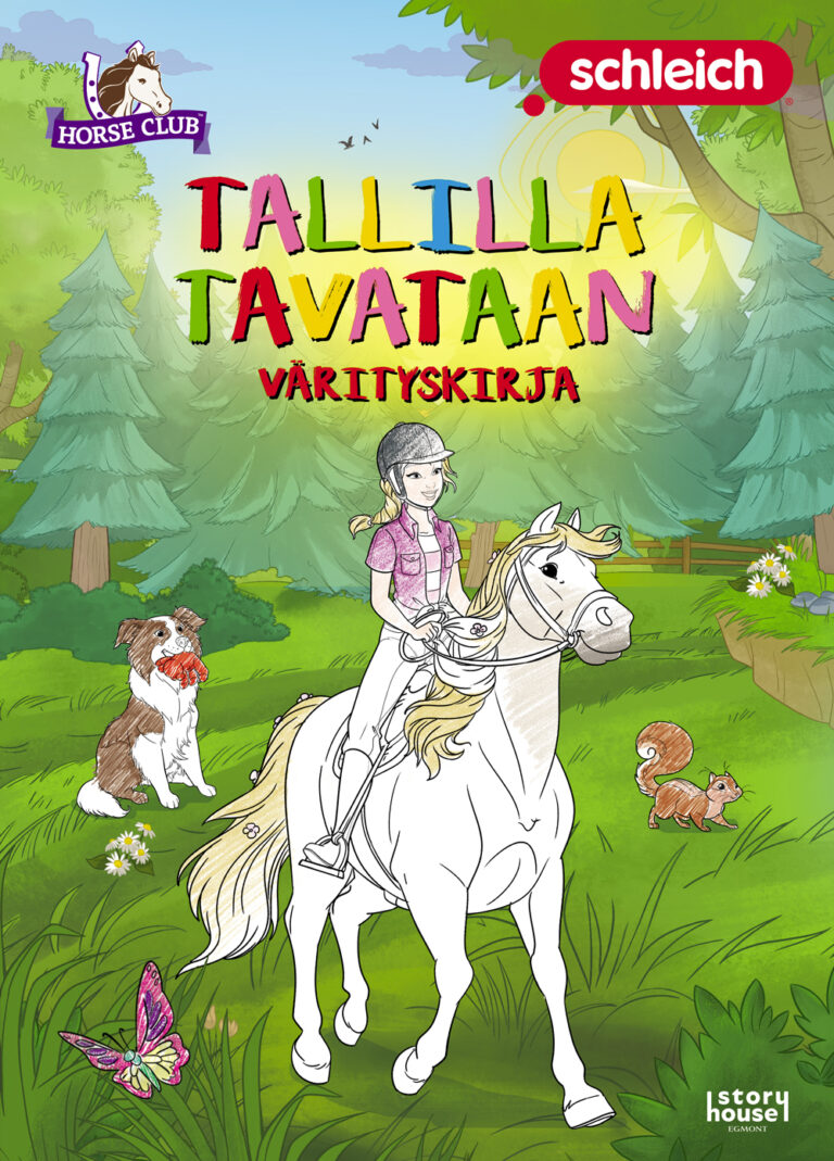 Schleich Horse Club - Tallilla tavataan värityskirja