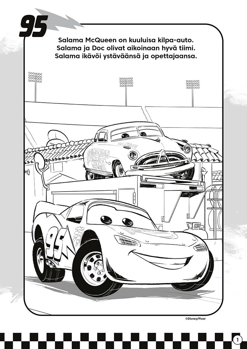 Disney Autot Mutkat suoriksi värityskirja - Image 2