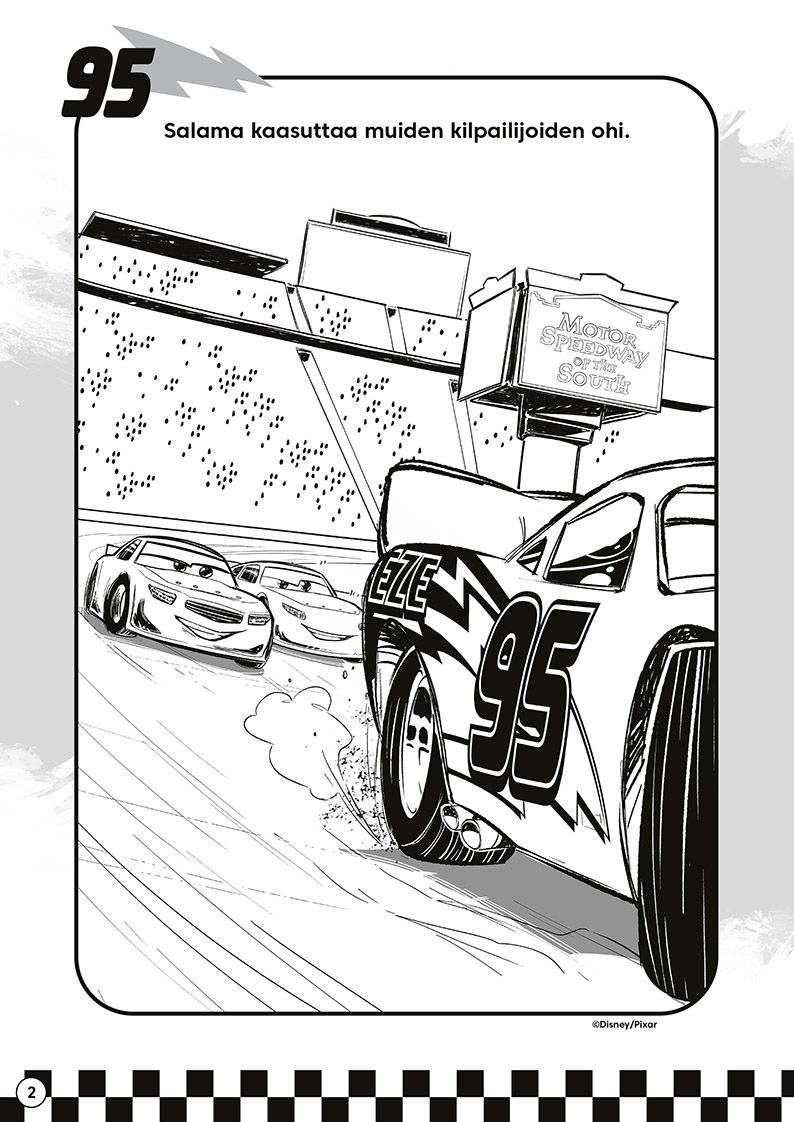 Disney Autot Mutkat suoriksi värityskirja - Image 3