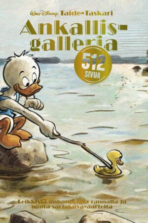 Ankallisgalleria - Leikkiviä ankanpoikia rannalla ja muita sarjakuva-aarteita