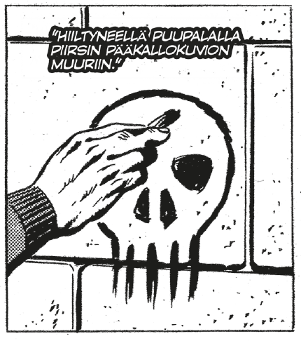 Mustanaamio Sormus loppukuva