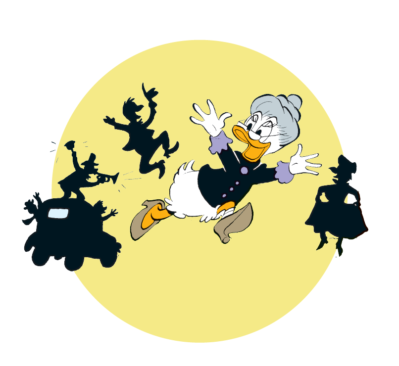 Mummo Ankka Maaseudun rauhassa loppukuva