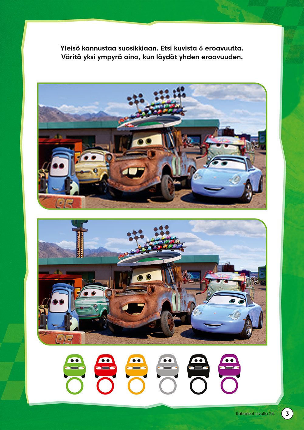 Disney Autot Iloiset Autot puuhakirja - Image 2