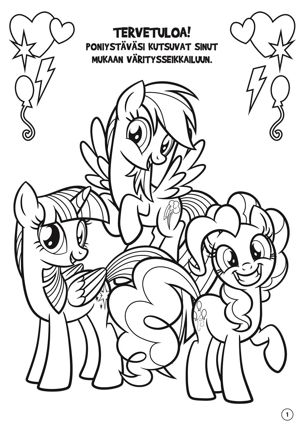 My Little Pony Poniystävysten värityskirja - Image 3