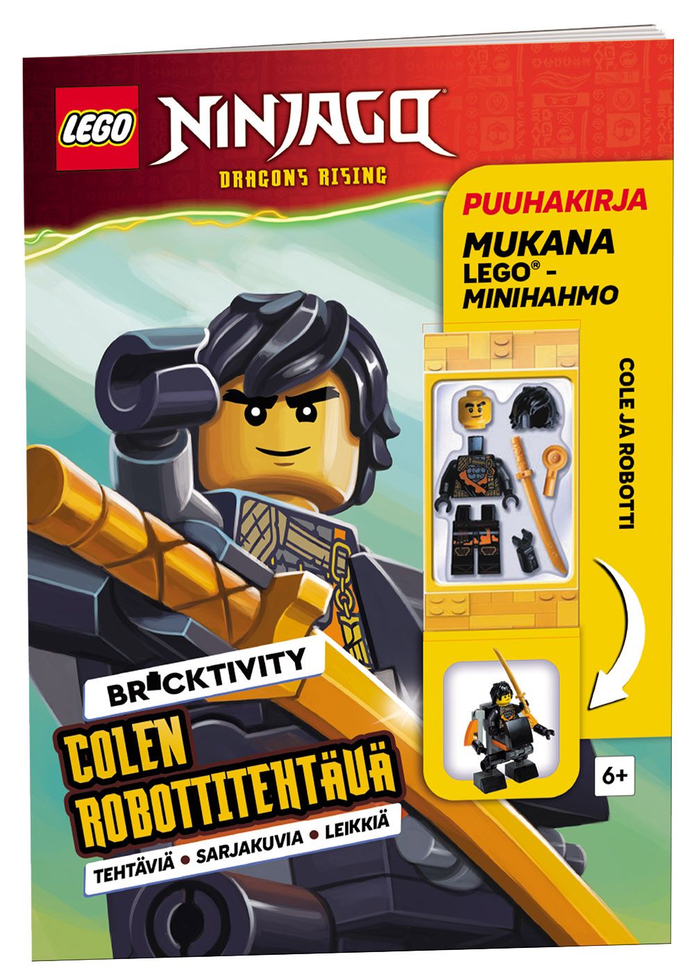 LEGO Ninjago Colen robottitehtävä puuhakirja + lelu