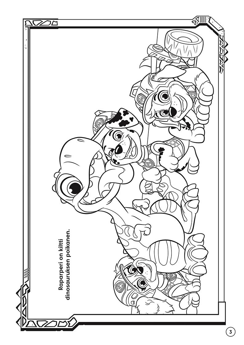 Paw Patrol - Ryhmä Hau Dinoelokuva Dinovärityskirja - Image 2
